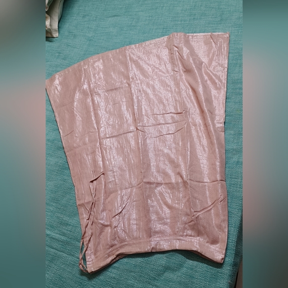 Light Pink Embellished Sequin Net Saree with stitched Blouse and Petticoat - Picture 12 of 12